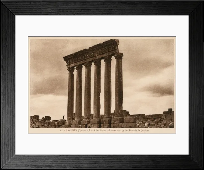 Framed Print : Baalbek, Lebanon - Temple of Jupiter - Six golden pillars Framed Print : Baalbek, Lebanon - Temple of Jupiter - Six golden pillars