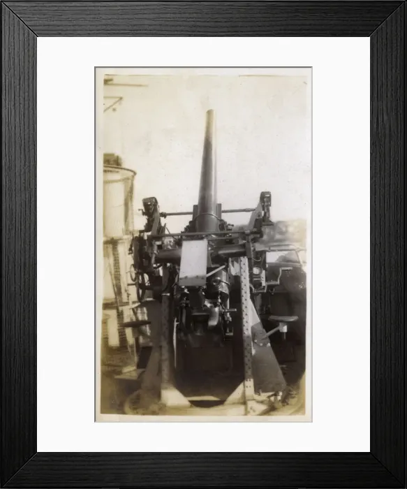 Framed Print : HMS Marlborough - 3 high-angle gun Framed Print : HMS Marlborough - 3 high-angle gun