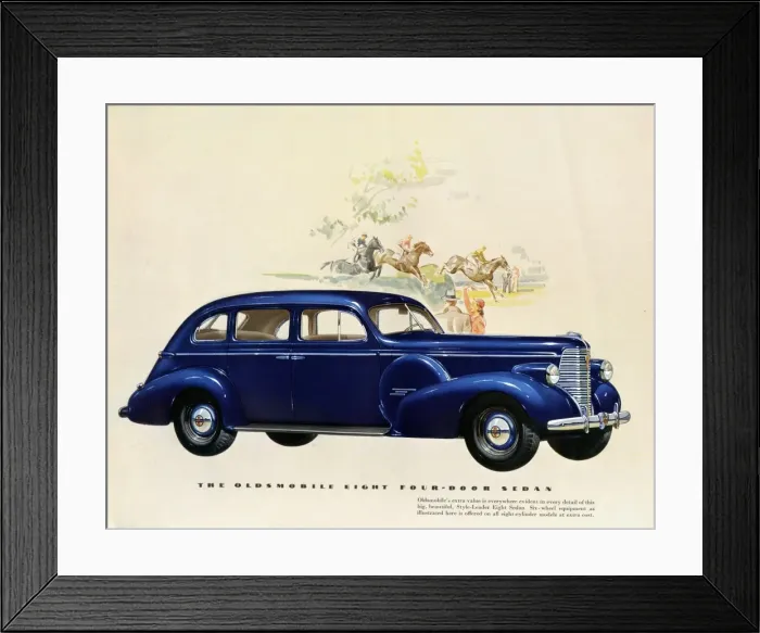 Framed Print : Brochure illustration, Oldsmobile Eight Framed Print : Brochure illustration, Oldsmobile Eight
