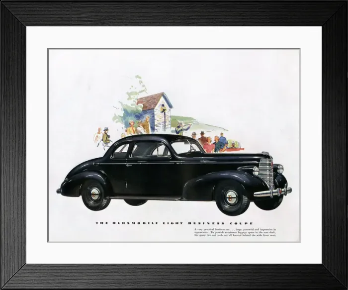 Framed Print : Brochure illustration, Oldsmobile Eight Framed Print : Brochure illustration, Oldsmobile Eight