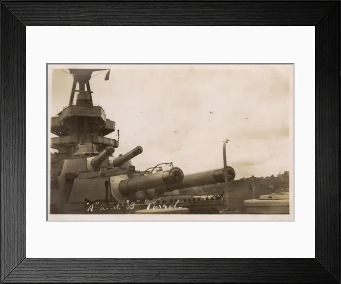 Framed Print : HMS Marlborough - A and B Twin Gun Turrets Framed Print : HMS Marlborough - A and B Twin Gun Turrets