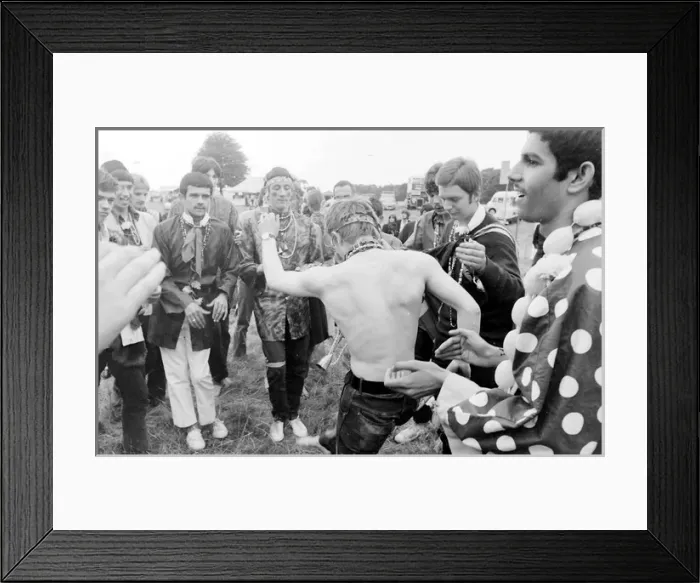 Framed Print : Flower Power and Hippies at Woburn Park Framed Print : Flower Power and Hippies at Woburn Park