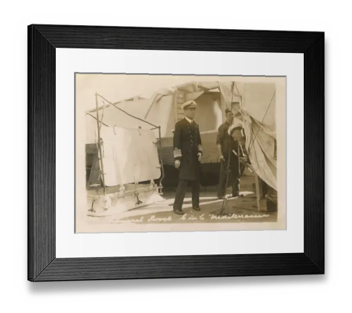 Framed Print : HMS Marlborough - Admiral Brock - Commander-in-Chief Framed Print : HMS Marlborough - Admiral Brock - Commander-in-Chief