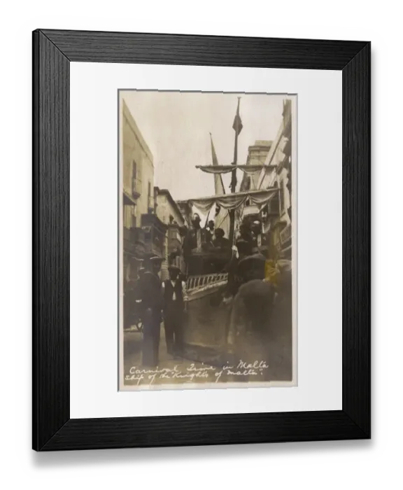 Framed Print : Valletta, Malta - Festival - Ship float - Knights of Malta Framed Print : Valletta, Malta - Festival - Ship float - Knights of Malta