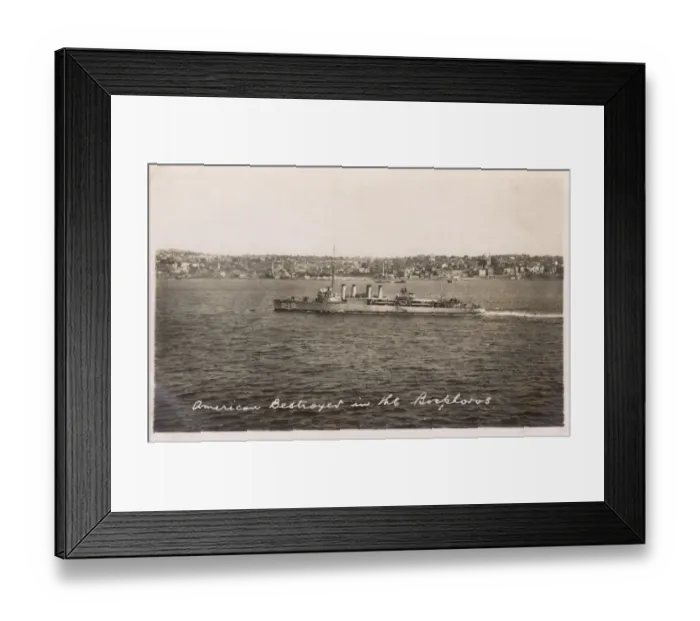 Framed Print : American Destroyer - USS Parrott (DD218) - Istanbul Framed Print : American Destroyer - USS Parrott (DD218) - Istanbul