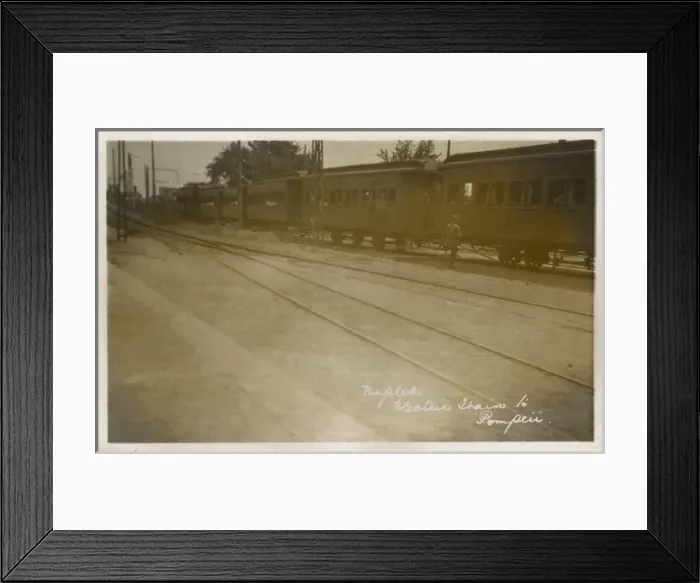 Framed Print : Naples, Italy - The Electric Train to Pompeii Framed Print : Naples, Italy - The Electric Train to Pompeii