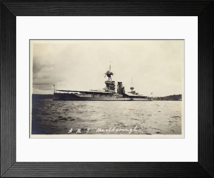 Framed Print : HMS Marlborough - Side view Framed Print : HMS Marlborough - Side view