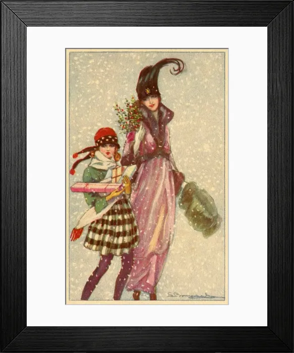 Framed Print : Buying Christmas presents Framed Print : Buying Christmas presents