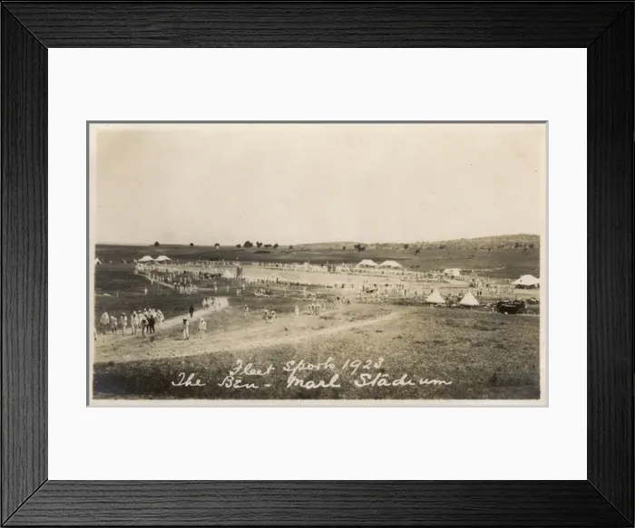 Framed Print : British Mediterranean Fleet Sports Day - The Stadium Framed Print : British Mediterranean Fleet Sports Day - The Stadium