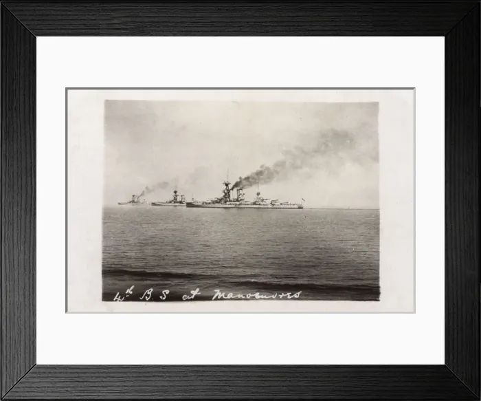 Framed Print : British Fleet - 4th Battle Squadron on Manoeuvres - 1923 Framed Print : British Fleet - 4th Battle Squadron on Manoeuvres - 1923