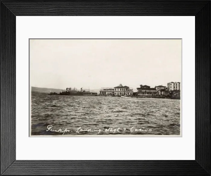 Framed Print : Buyukada - Landing Stage and Casino - Turkey Framed Print : Buyukada - Landing Stage and Casino - Turkey