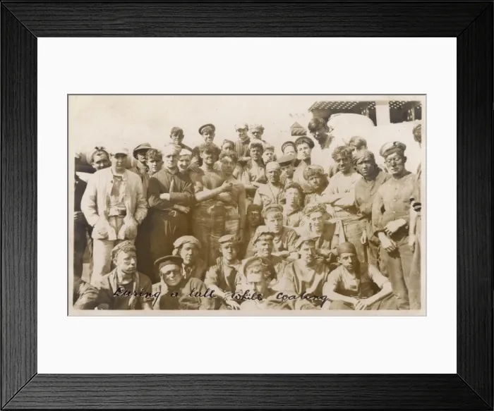 Framed Print : A lull whilst coaling HMS Marlborough - Moda, Turkey