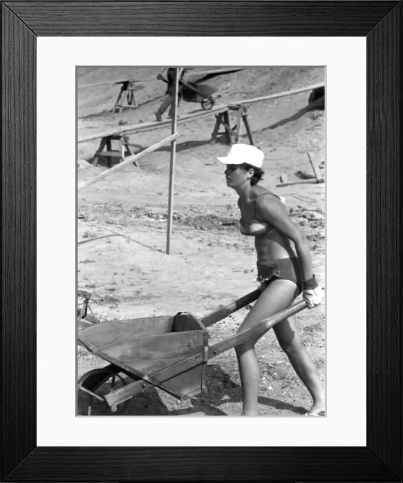 Framed Print : Communist Youth labour camp, Yugoslavia Framed Print : Communist Youth labour camp, Yugoslavia