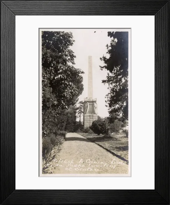 Framed Print : Crimean War Memorial - English Cemetery, Haidar Pasha Framed Print : Crimean War Memorial - English Cemetery, Haidar Pasha