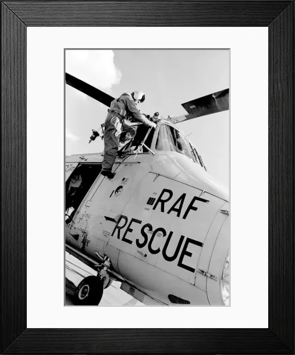 Framed Print : RAF 22 Squadron Search and Rescue helicopter Framed Print : RAF 22 Squadron Search and Rescue helicopter