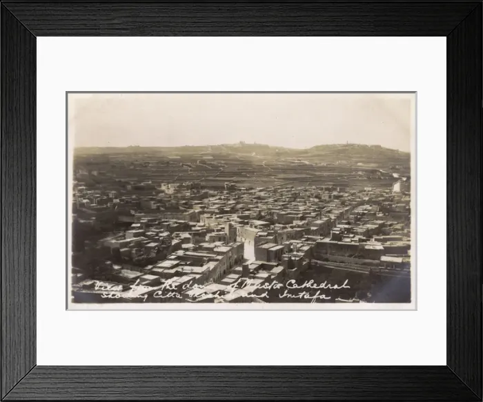 Framed Print : View from The Mosta Dome, Malta Framed Print : View from The Mosta Dome, Malta