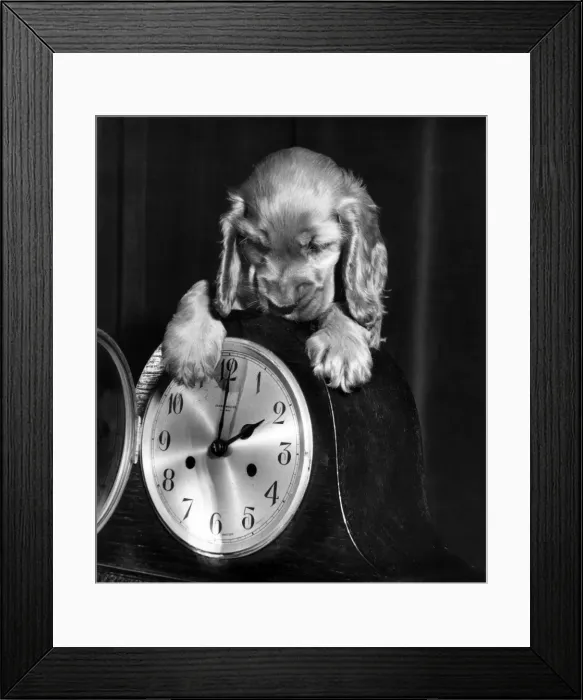 Framed Print : Susi - with a mantel clock Framed Print : Susi - with a mantel clock