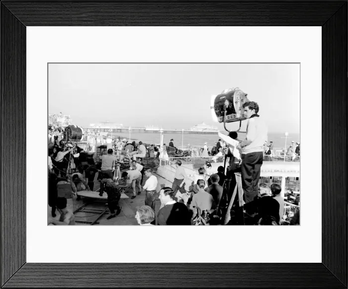 Framed Print : Filming of Half a Sixpence, Eastbourne, Sussex Framed Print : Filming of Half a Sixpence, Eastbourne, Sussex