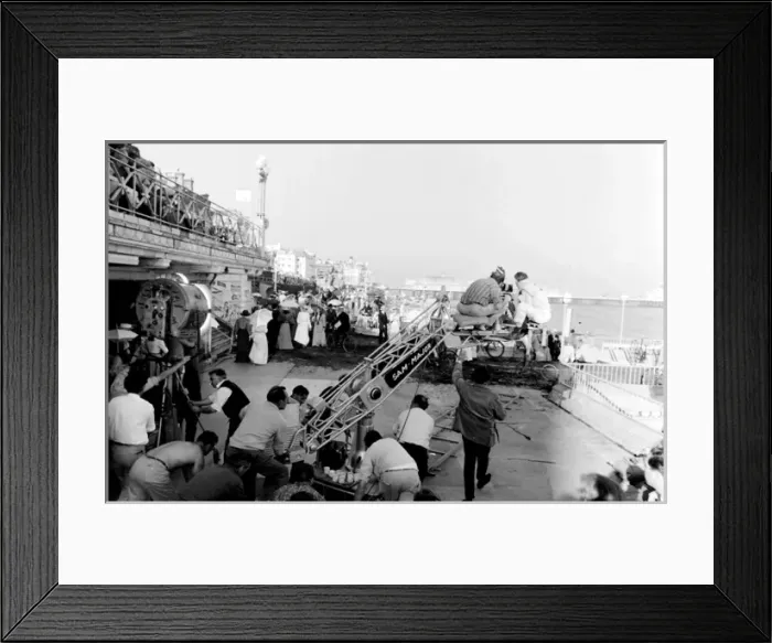 Framed Print : Filming of Half a Sixpence, Eastbourne, Sussex Framed Print : Filming of Half a Sixpence, Eastbourne, Sussex