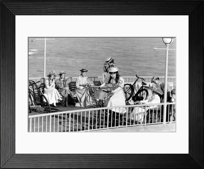Framed Print : Filming of Half a Sixpence, Eastbourne, Sussex Framed Print : Filming of Half a Sixpence, Eastbourne, Sussex