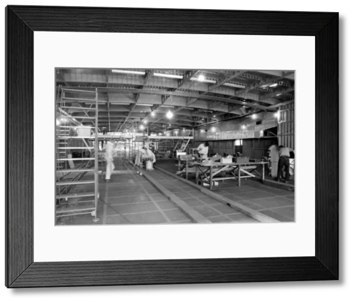 Framed Print : Giant hovercraft under construction, Isle of Wight Framed Print : Giant hovercraft under construction, Isle of Wight