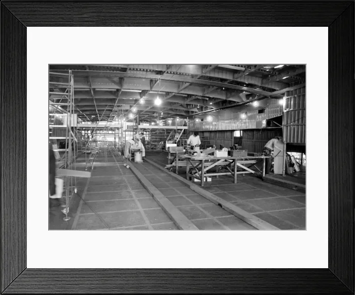 Framed Print : Giant hovercraft under construction, Isle of Wight Framed Print : Giant hovercraft under construction, Isle of Wight