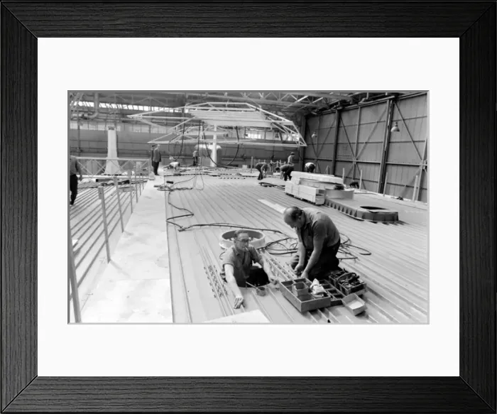 Framed Print : Giant hovercraft under construction, Isle of Wight Framed Print : Giant hovercraft under construction, Isle of Wight