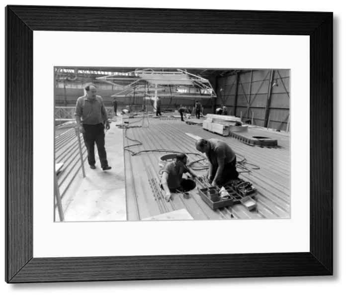 Framed Print : Giant hovercraft under construction, Isle of Wight Framed Print : Giant hovercraft under construction, Isle of Wight