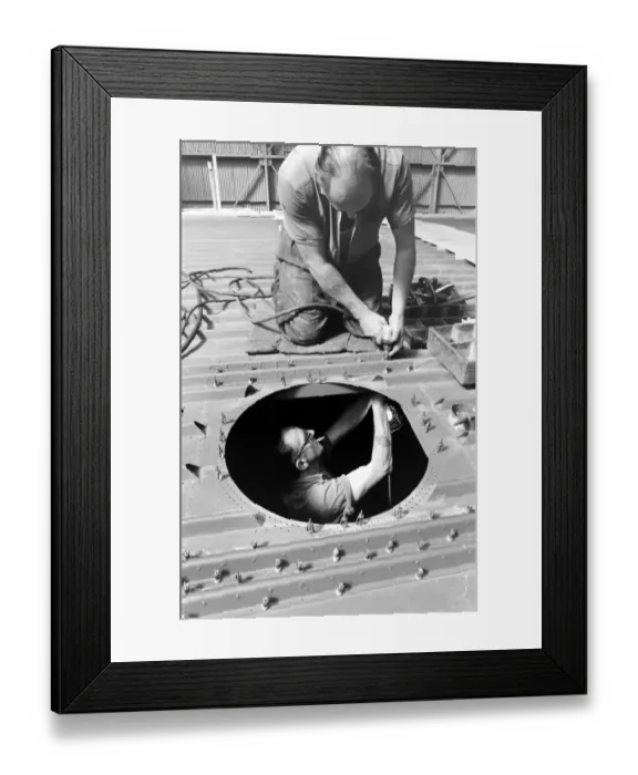 Framed Print : Giant hovercraft under construction, Isle of Wight Framed Print : Giant hovercraft under construction, Isle of Wight