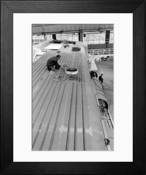 Framed Print : Giant hovercraft under construction, Isle of Wight Framed Print : Giant hovercraft under construction, Isle of Wight