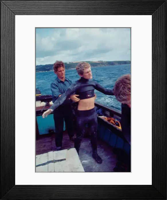 Framed Print : Tessyman family, seaweed farmers, Dartmouth, Devon Framed Print : Tessyman family, seaweed farmers, Dartmouth, Devon