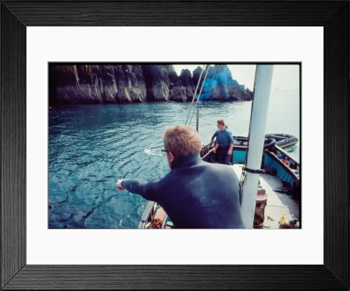 Framed Print : Tessyman family, seaweed farmers, Dartmouth, Devon Framed Print : Tessyman family, seaweed farmers, Dartmouth, Devon
