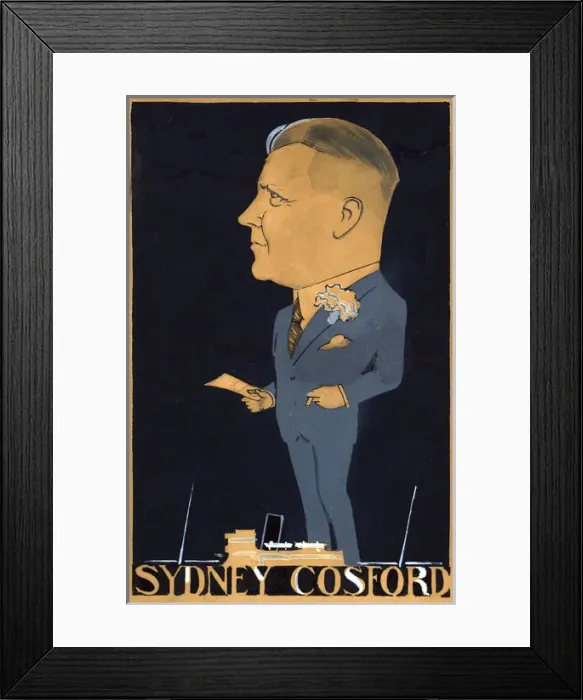 Framed Print : Sydney Cosford - President Bristol Steamship Owners Assoc Framed Print : Sydney Cosford - President Bristol Steamship Owners Assoc