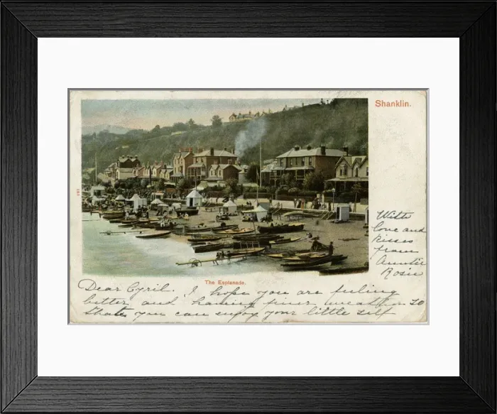 Framed Print : Shanklin, Isle of Wight, Hampshire - The Esplanade Framed Print : Shanklin, Isle of Wight, Hampshire - The Esplanade