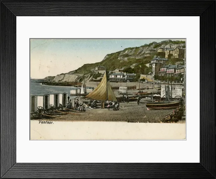 Framed Print : Ventnor, Isle of Wight, Hampshire - The Beach Framed Print : Ventnor, Isle of Wight, Hampshire - The Beach