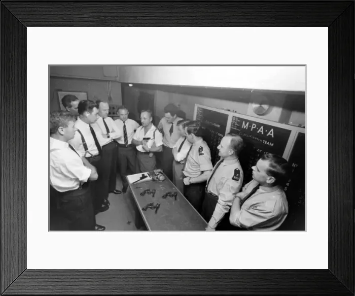 Framed Print : Police Gun School, North London Framed Print : Police Gun School, North London