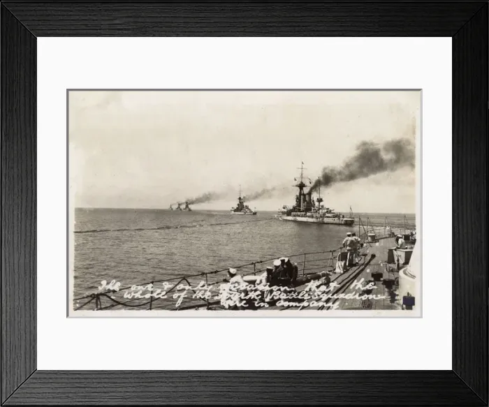 Framed Print : British Fleet - 4th Battle Squadron on Manoeuvres - 1923 Framed Print : British Fleet - 4th Battle Squadron on Manoeuvres - 1923