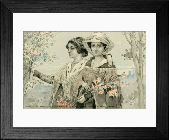 Framed Print : Medaeval ladies Framed Print : Medaeval ladies