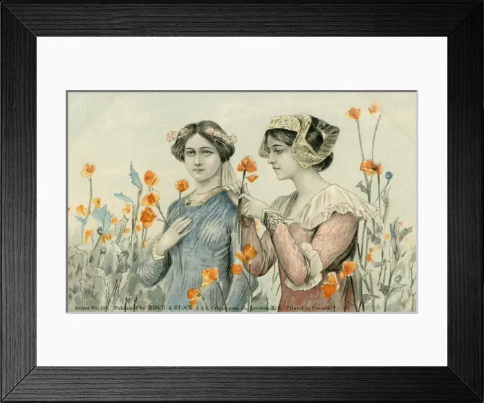 Framed Print : Medieval ladies Framed Print : Medieval ladies