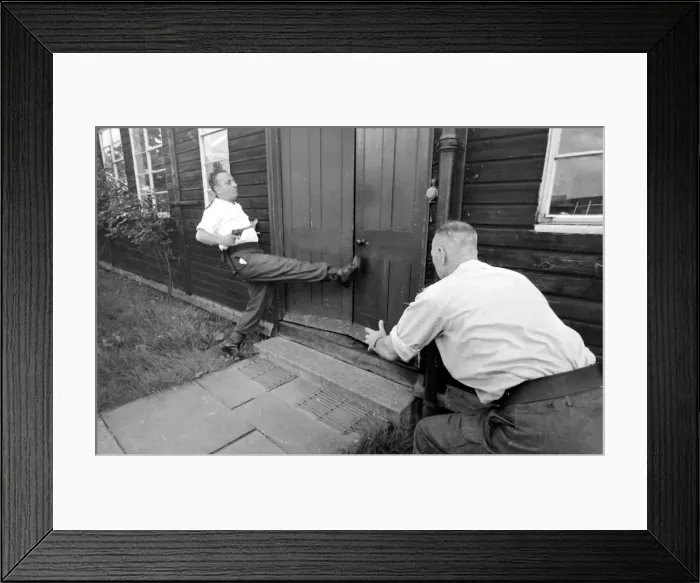 Framed Print : Police Gun School, North London Framed Print : Police Gun School, North London