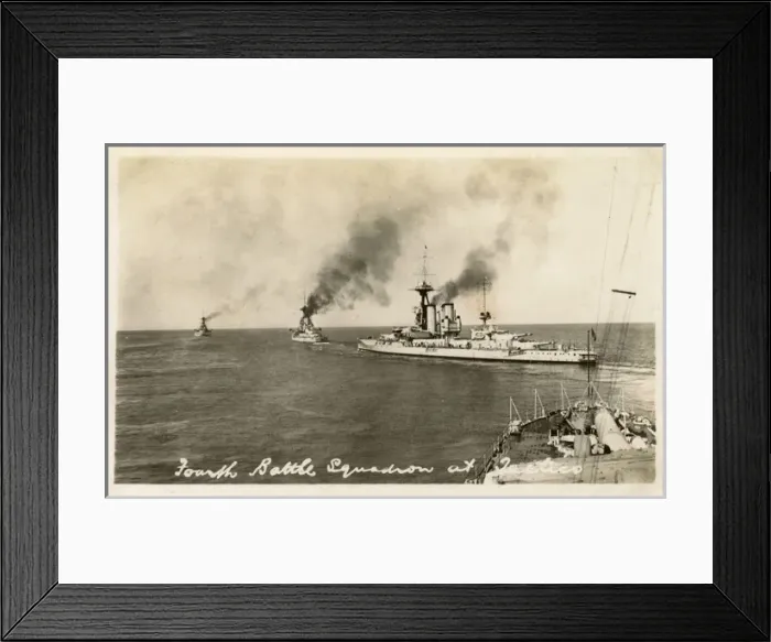 Framed Print : British Fleet - 4th Battle Squadron on Manoeuvres - 1923 Framed Print : British Fleet - 4th Battle Squadron on Manoeuvres - 1923