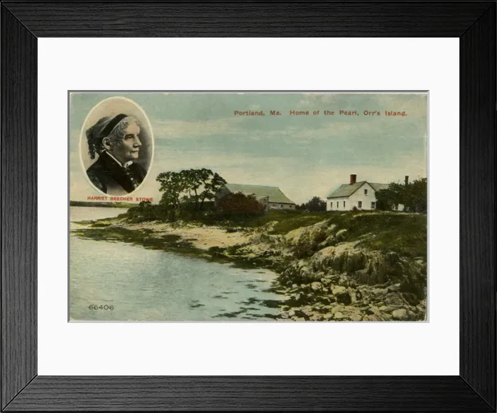Framed Print : Portrait of Harriet Beacher Stowe - Home at Portland, Maine Framed Print : Portrait of Harriet Beacher Stowe - Home at Portland, Maine
