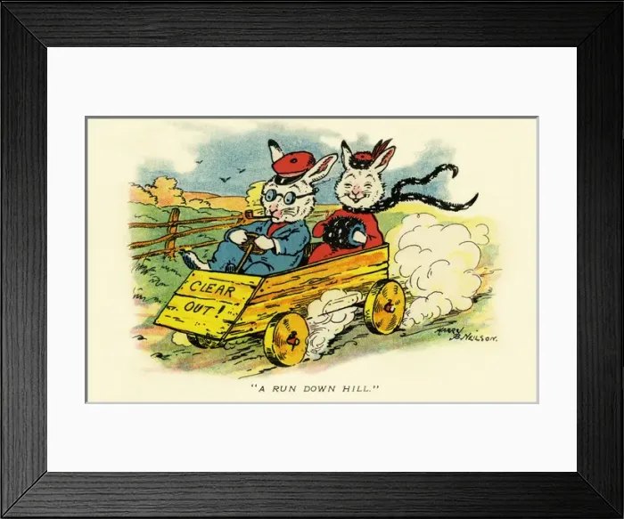 Framed Print : Happy rabbits Framed Print : Happy rabbits