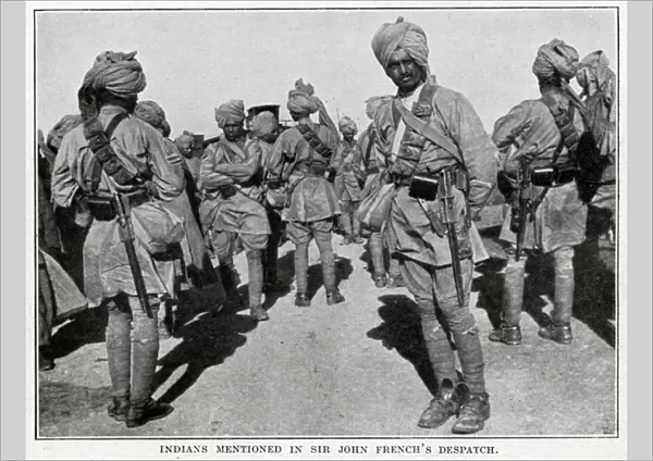 Men of the Sirhind Brigade of the Indian Corps in France WWI