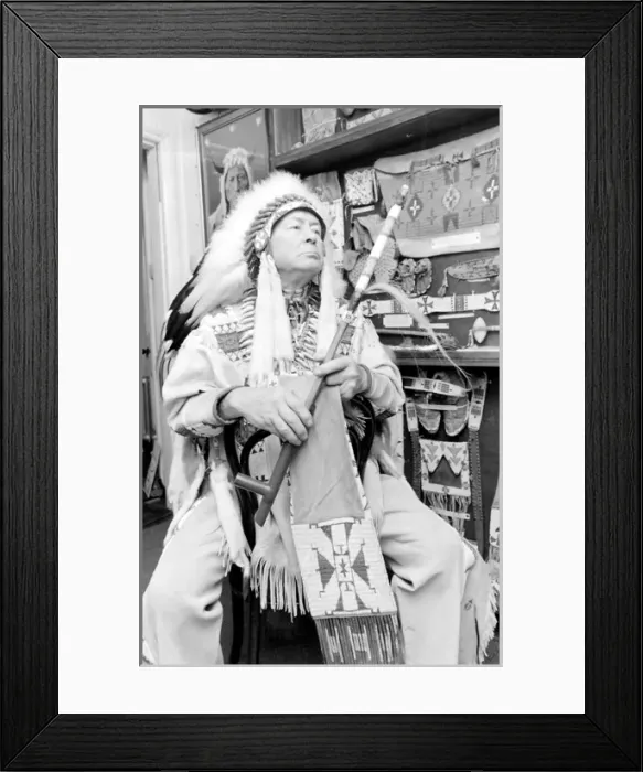 Framed Print : Red Indian Chief, Eastbourne, Sussex Framed Print : Red Indian Chief, Eastbourne, Sussex