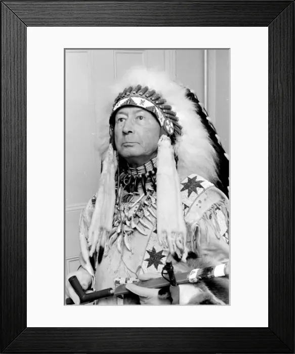 Framed Print : Red Indian Chief, Eastbourne, Sussex Framed Print : Red Indian Chief, Eastbourne, Sussex
