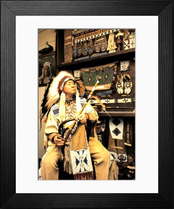 Framed Print : Red Indian Chief, Eastbourne, Sussex Framed Print : Red Indian Chief, Eastbourne, Sussex
