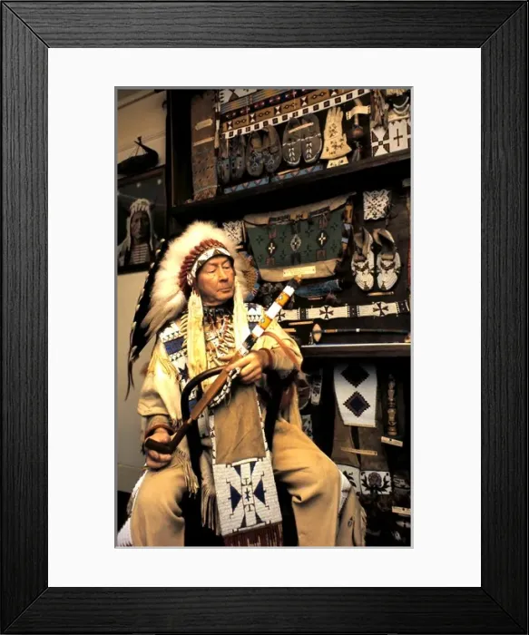 Framed Print : Red Indian Chief, Eastbourne, Sussex Framed Print : Red Indian Chief, Eastbourne, Sussex