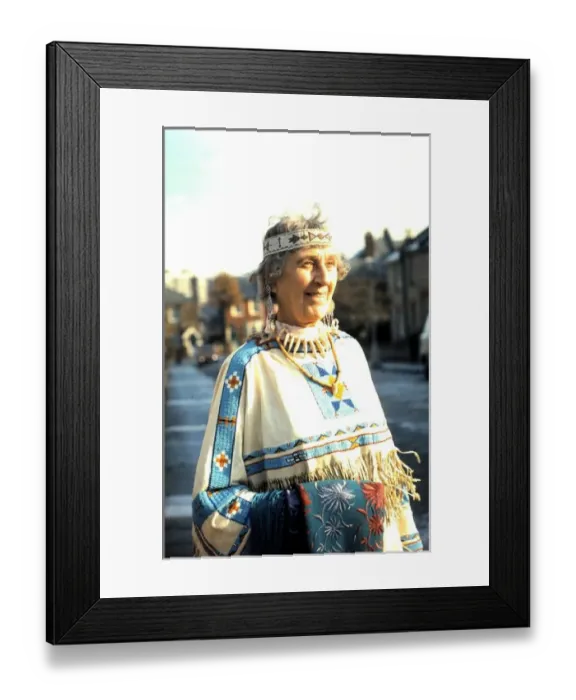 Framed Print : Red Indian Chiefs wife, Eastbourne, Sussex Framed Print : Red Indian Chiefs wife, Eastbourne, Sussex