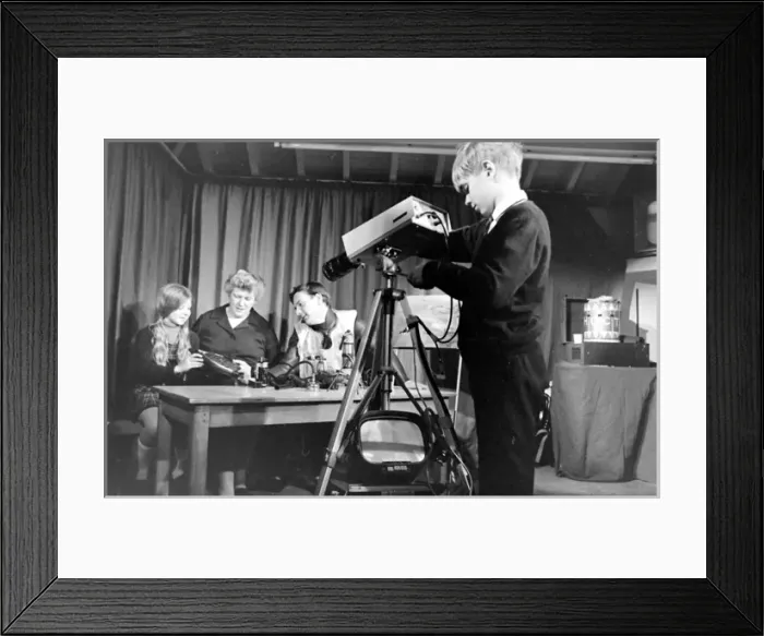 Framed Print : TV station at Holmesdale Primary School Framed Print : TV station at Holmesdale Primary School